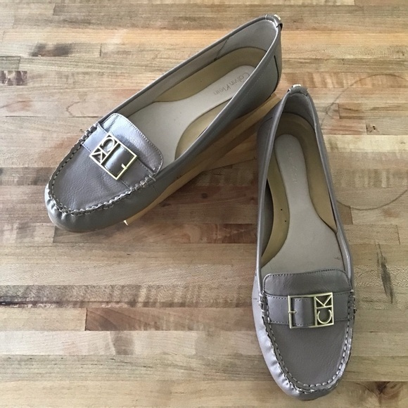 Calvin Klein Kami Taupe Loafers - 9 - Picture 1 of 9